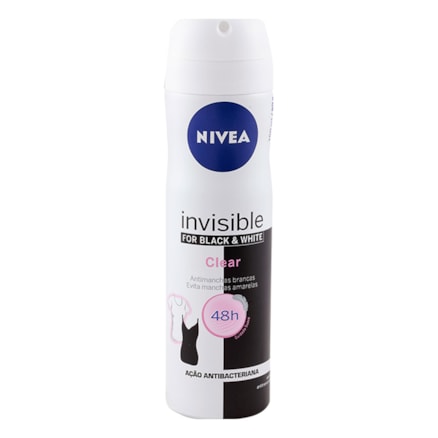 Desodorante Aerosol Nivea Feminino Black White 150ml