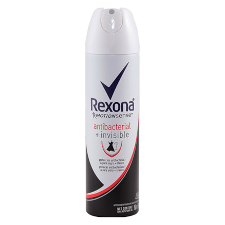 Desodorante Aerosol Rexona Antibacterial + Invisible 90g