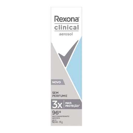 Desodorante Aerosol Rexona Clinical Sem Perfume 91g