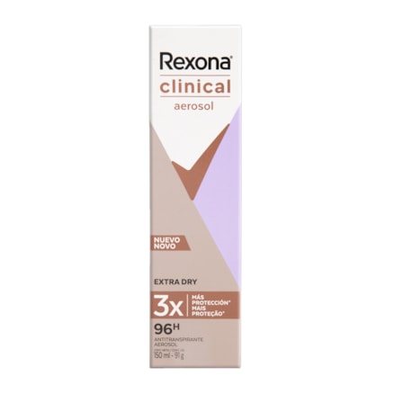 Desodorante Aerosol Rexona Extra Dry Clinical 91g