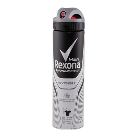 Desodorante Aerosol Rexona Masculino Invisible 48h 90g