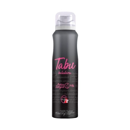 Desodorante Aerosol Tabu Baladeira Feminino 48h 150ml