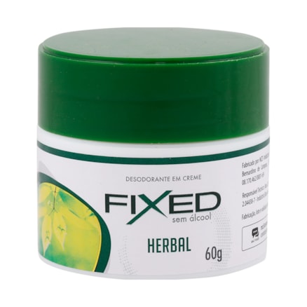 Desodorante Creme Fixed Herbal Proteção Frescor 55g