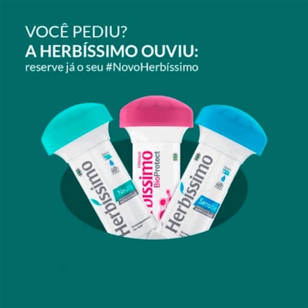 Desodorante Creme Herbissimo Twist Bio Protect Híbisco Proteção 48H 45g