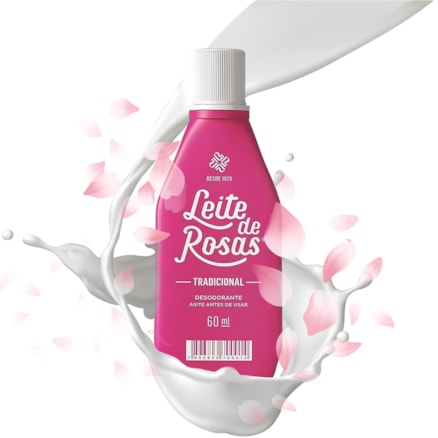 Desodorante Leite De Rosas Tradicional 60ml