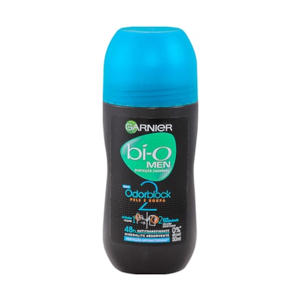 Desodorante Roll On Garnier Bi-o Odor Block Masculino 50ml