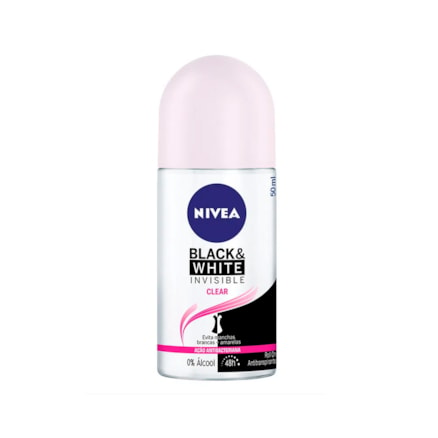 Desodorante Rollon Nivea 48h Black White 50ml