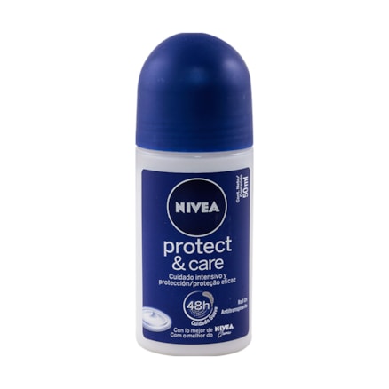 Desodorante Rollon Nivea Feminino 48h Protect E Care 50ml