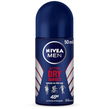 Desodorante Rollon Nivea Masculino 24h Dry Impact 50ml