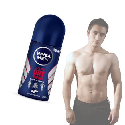 Desodorante Rollon Nivea Masculino 24h Dry Impact 50ml