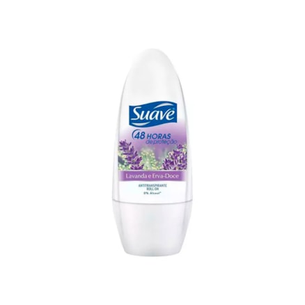 Desodorante Rollon Suave 48h Lavanda E Erva Doce 50ml