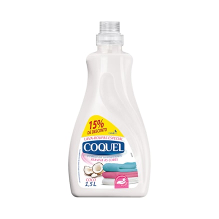 Detergente Coquel Líquido +15% Free Coco 1,5 Litros