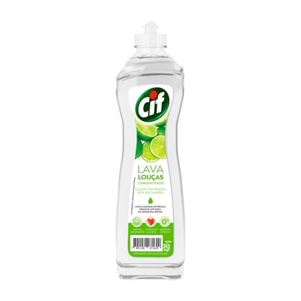 Detergente Lava Louças Cif Clear Concentrado 420ml