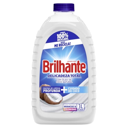 Detergente Líquido Brilhante Delicadeza Total 3l