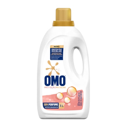 Detergente Líquido Omo Proteção Micelar Sem Perfume 3l