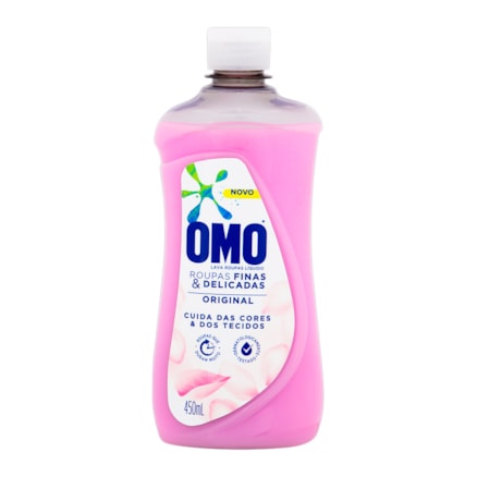 Detergente Líquido Omo Roupas Finas Delicadas Original 450ml