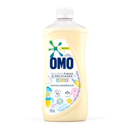 Detergente Líquido Omo Roupas Finas E Delicadas Bebê 900ml