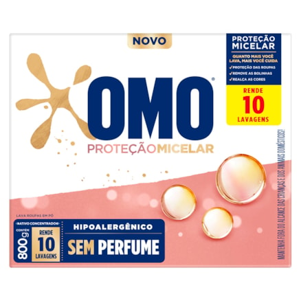 Detergente Po Omo Cartucho Micelar 800g