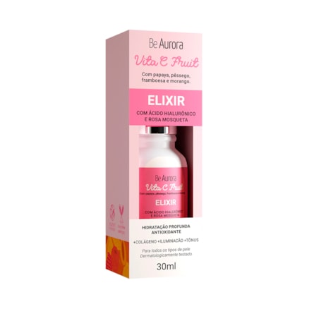 Elixir Be Aurora Rosa Mosqueta com Ácido Hialurônico Hidratação Profunda + Colágeno 30ml