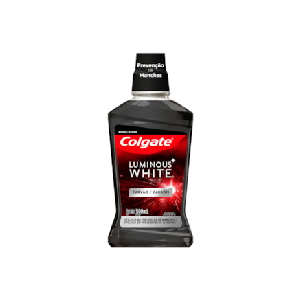 Enxaguante Bucal Colgate Luminous White Carvão Ativado 500ml