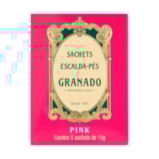 Escalda Pés Granado Pink Suaviza Pele Com 5 Sachês 15g