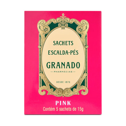 Escalda Pés Granado Pink Suaviza Pele Com 5 Sachês 15g