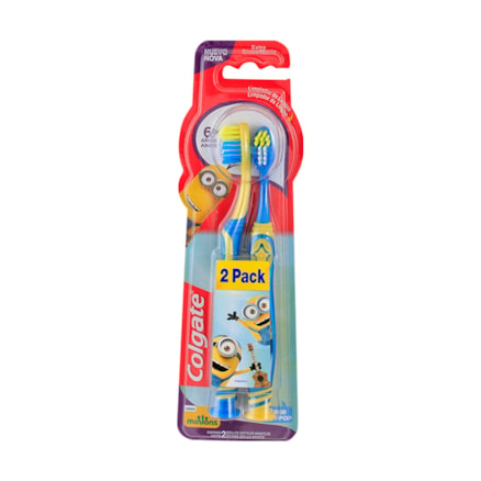 Escova Dental Colgate Minion Cerdas Macias Leve 2 Pague 1