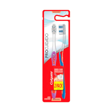 Escova Dental Colgate Pro Cuidado Macia Leve 2 Pague 1