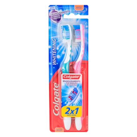 Escova Dental Colgate Whitening Macia Leve 2 Pague 1