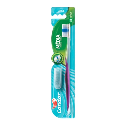 Escova Dental Condor Agile Com Proteção Média Ref 32621