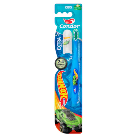 Escova Dental Hot Wheels 2 A 4 Anos Com Protecção