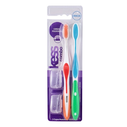 Escova Dental Kess Combo Macia 2092 Leve 2 Pague 1