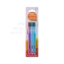 Escova Dental Kess Kids Basic Com 3 Und Ref 2581