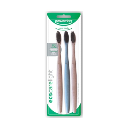 Escova Dental Powerdent Eco Care Light Cerdas Super Macias