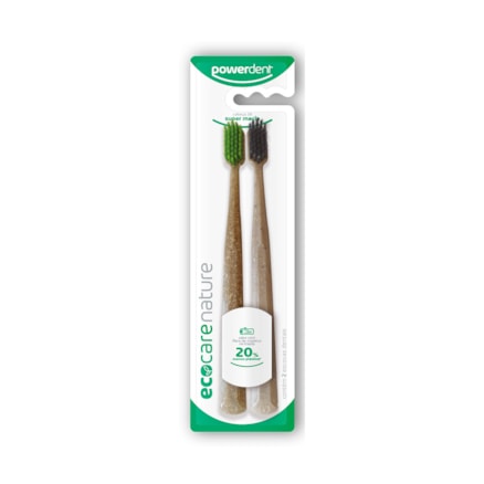 Escova Dental Powerdent Eco Nature Pack D Biodegradável