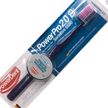 Escova Dental Powerdent Power Pro 2.0 Sensitive Rosa Ref6580