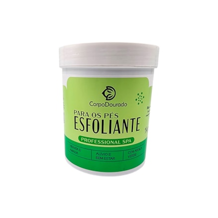 Esfoliante Pés Corpo Dourado Argila Verde Hidratação 1kg