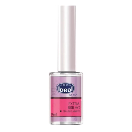 Esmalte Extra Brilho Mega Shine Top Coat Ideal 9ml