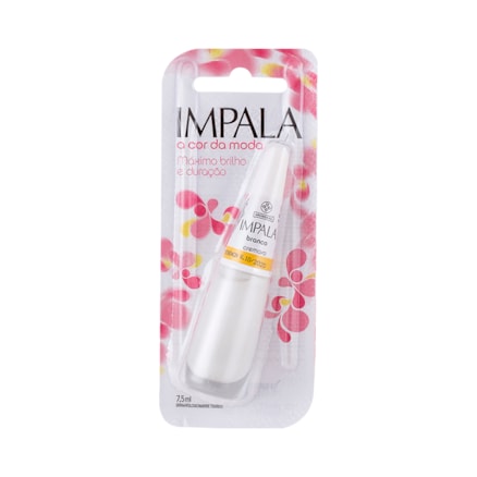 Esmalte Impala Cremoso Branco A Cor Da Moda 7,5ml