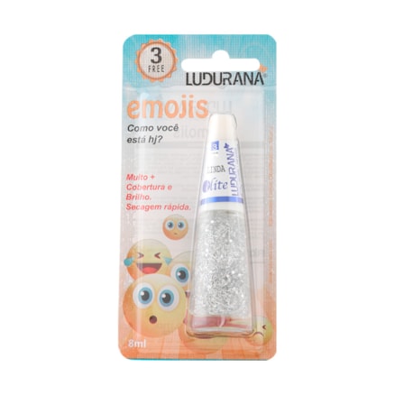 Esmalte Ludurana Alto Brilho Glitter Linda 8ml