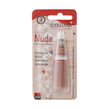 Esmalte Ludurana Alto Brilho Nude Refinada 8ml
