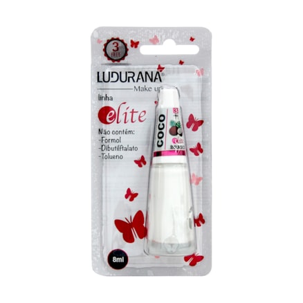 Esmalte Ludurana Branco Coco Cremoso 8ml