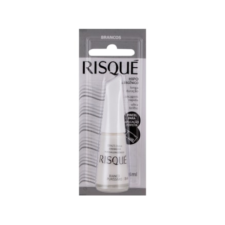 Esmalte Risque Cremoso Bianco Puríssimo Hipoalergênico 8ml