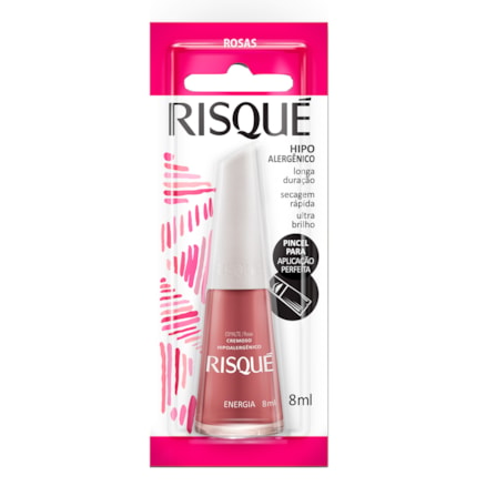 Esmalte Risque Cremoso Energia Hipoalergênico 8ml