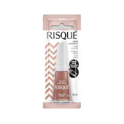 Esmalte Risque Cremoso Linda Leve E Nude 8ml