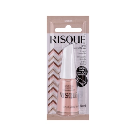 Esmalte Risque Cremoso Pó-de-arroz Hipoalergênico 8ml