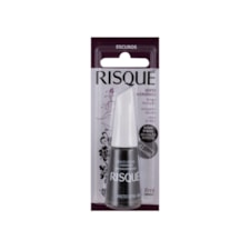 Esmalte Risque Cremoso Preto Sépia Hipoalergênico 8ml
