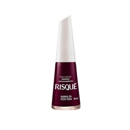 Esmalte Risque Cremoso Rainha Da Pista Toda Hipoalergênico 8ml