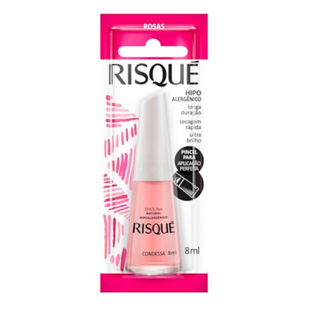 Esmalte Risque Natural Condessa Hipoalergênico 8ml