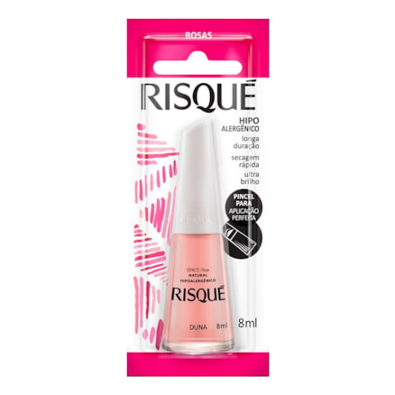 Esmalte Risque Natural Duna Hipoalergênico 8ml